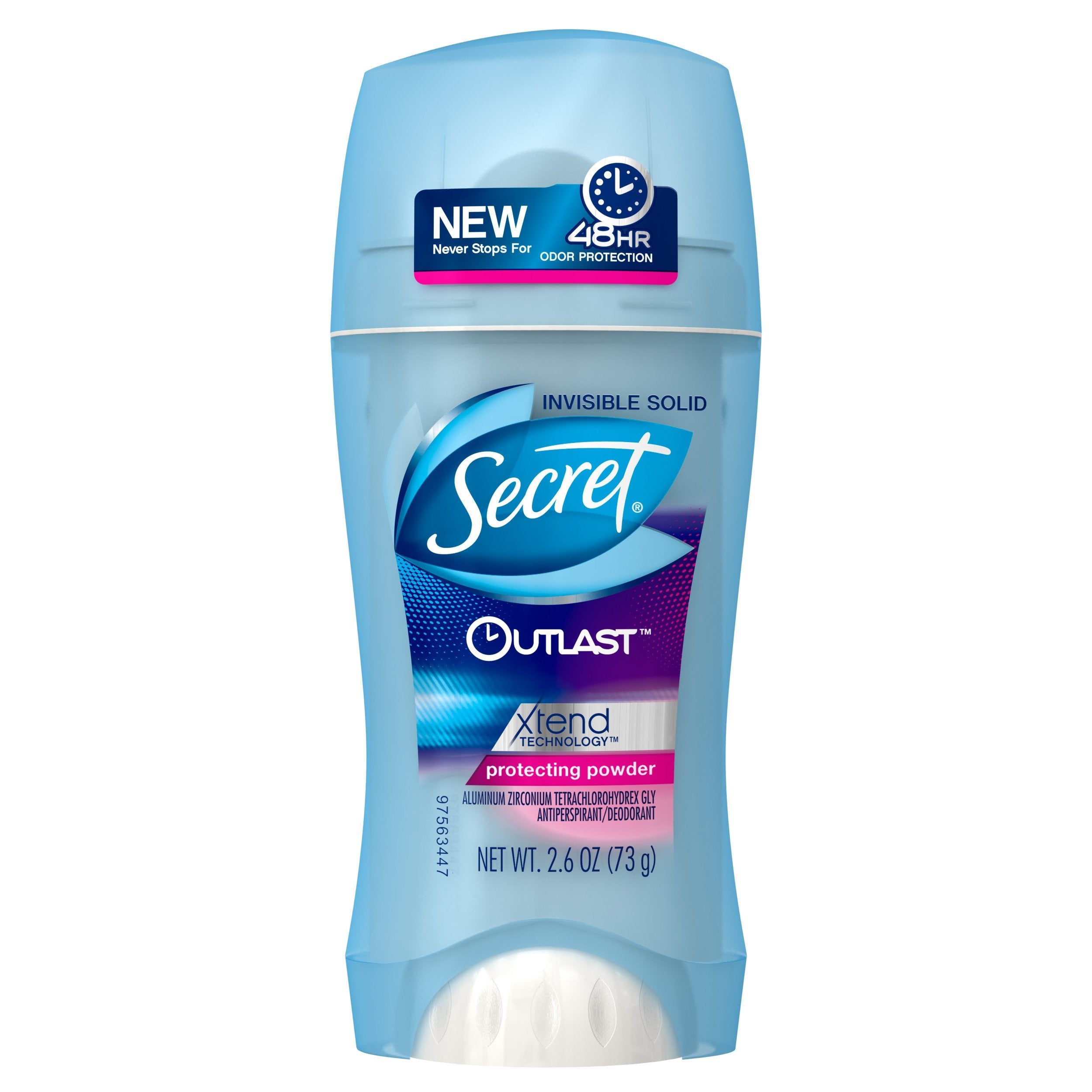 Product image of Secret Outlast Invisible Solid Antiperspirant and Deodorant Protecting Powder Scent 2.6 oz 2.6 oz Pack of 2